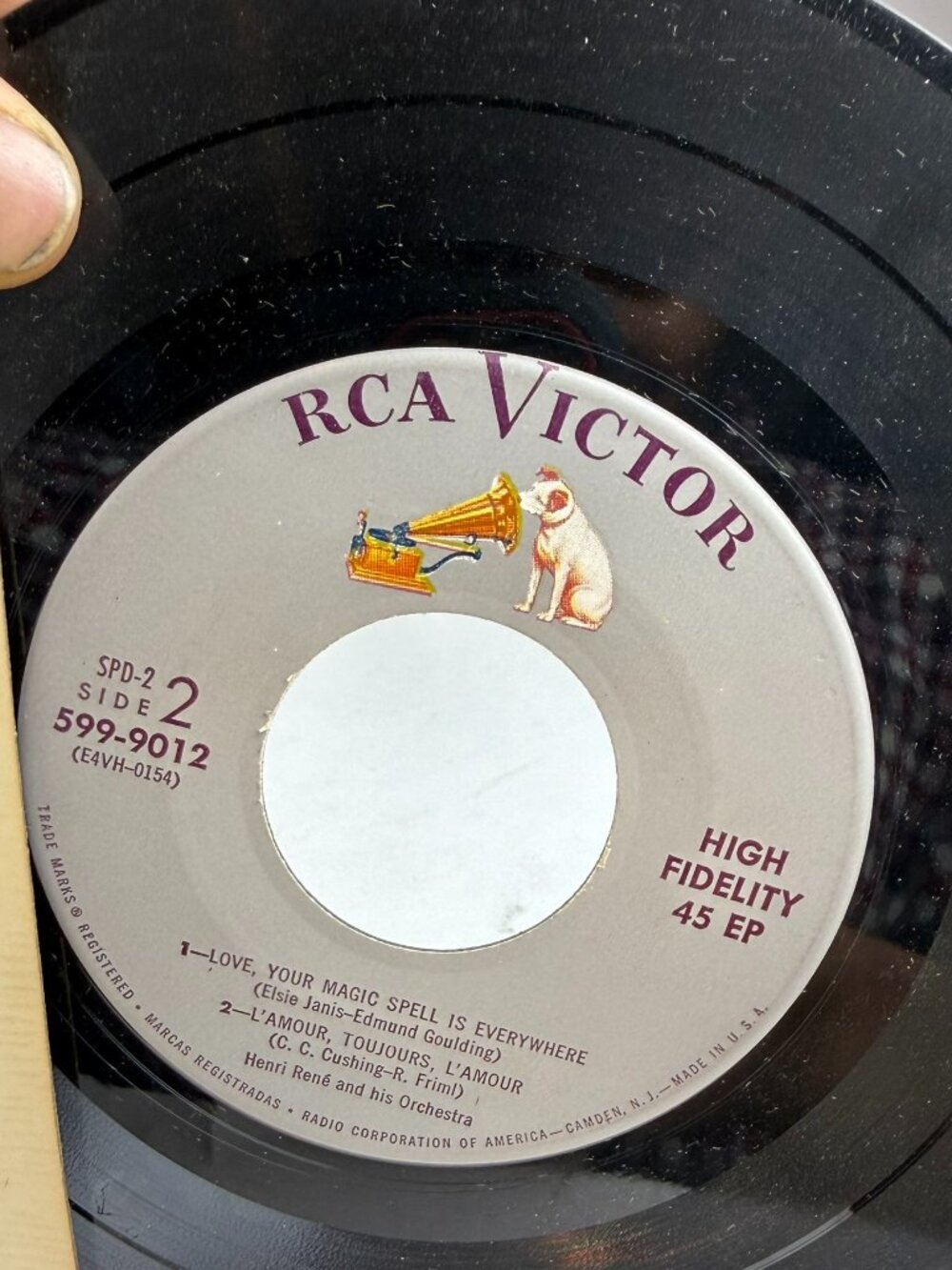 Vintage 1954 RCA Victor 7" 45 RPM 2-Record EP Set SPD-2 High Fidelity Vinyl
